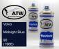 Preview: Volvo, Midnight Blue, 90 (1966): 400ml Sprühdose + 400ml Klarlack - Set, von ATW Autoteile West.